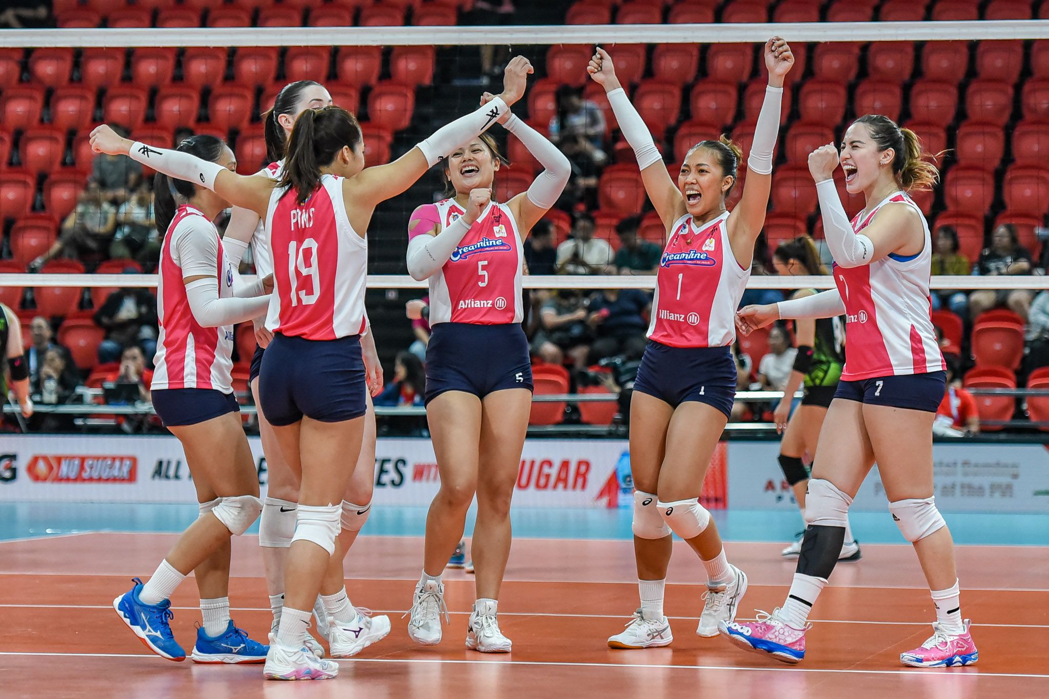 The Creamline Cool Smashers cruised past the Nxled Chameleons in straight sets to end their Pool A campaign on a winning note at the 2024 Premier Volleyball League (PVL) Reinforced Conference at the PhilSports Arena on Thursday, August 8.