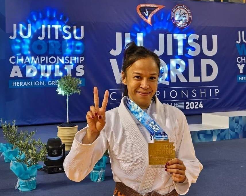 Kimberly Anne Custodio ruled her class and earned the gold medal in the adult female -45kg division of the 2024 Ju-Jitsu International Federation or JIFF World Championship held in Heraklion, Greece.