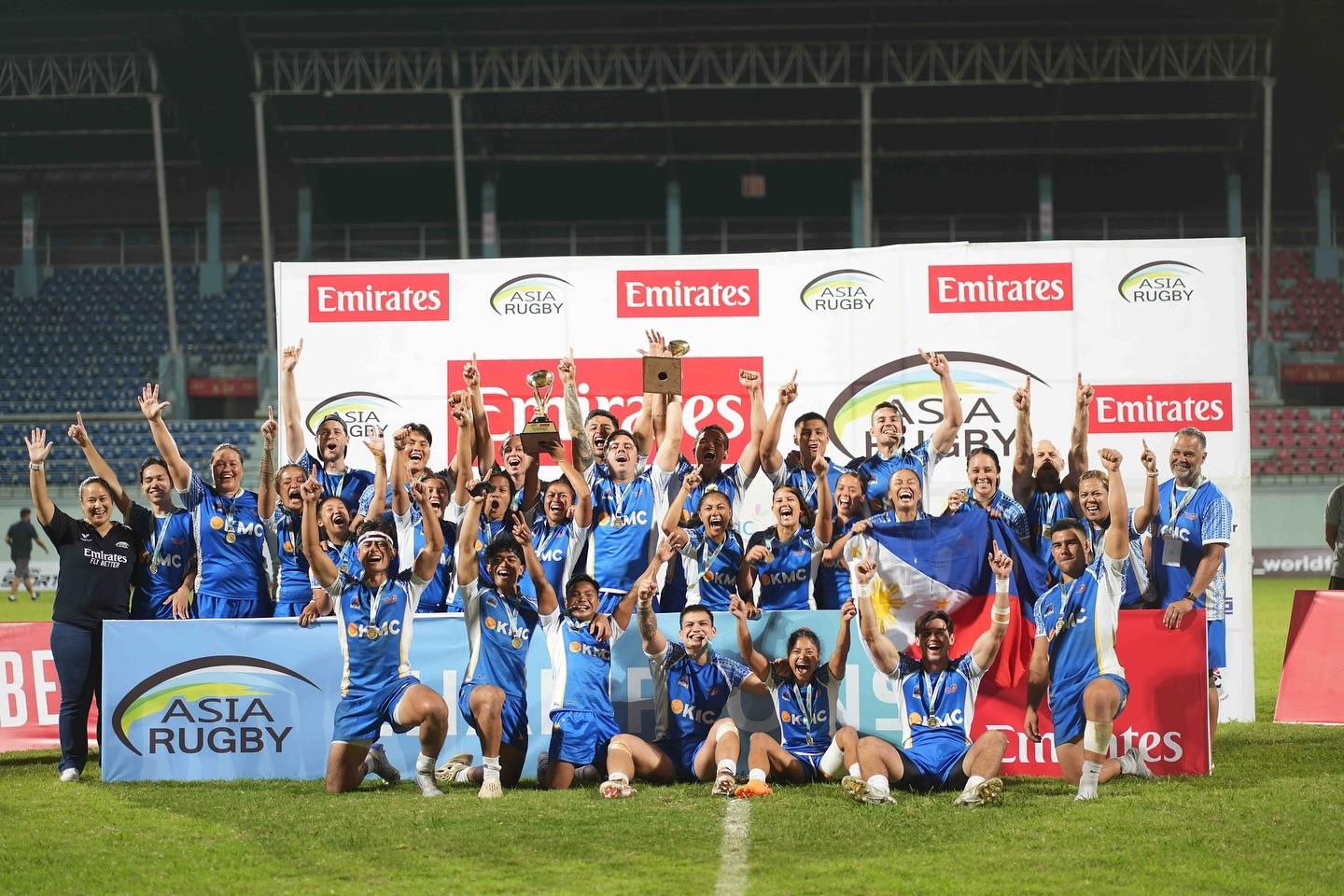 The Philippine Volcanoes made history over the weekend after both securing the men’s and women’s title in the Asia Rugby Emirates Sevens Trophy at the Dasharath Stadium in Kathmandu, Nepal.