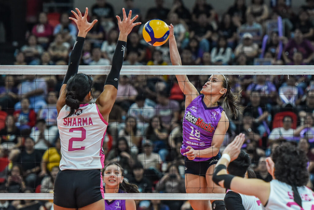 Sisi Rondina fired 18 points for the Choco Mucho Flying Titans in their match against the Akari Chargers at the Philsports Arena on Saturday, February 8