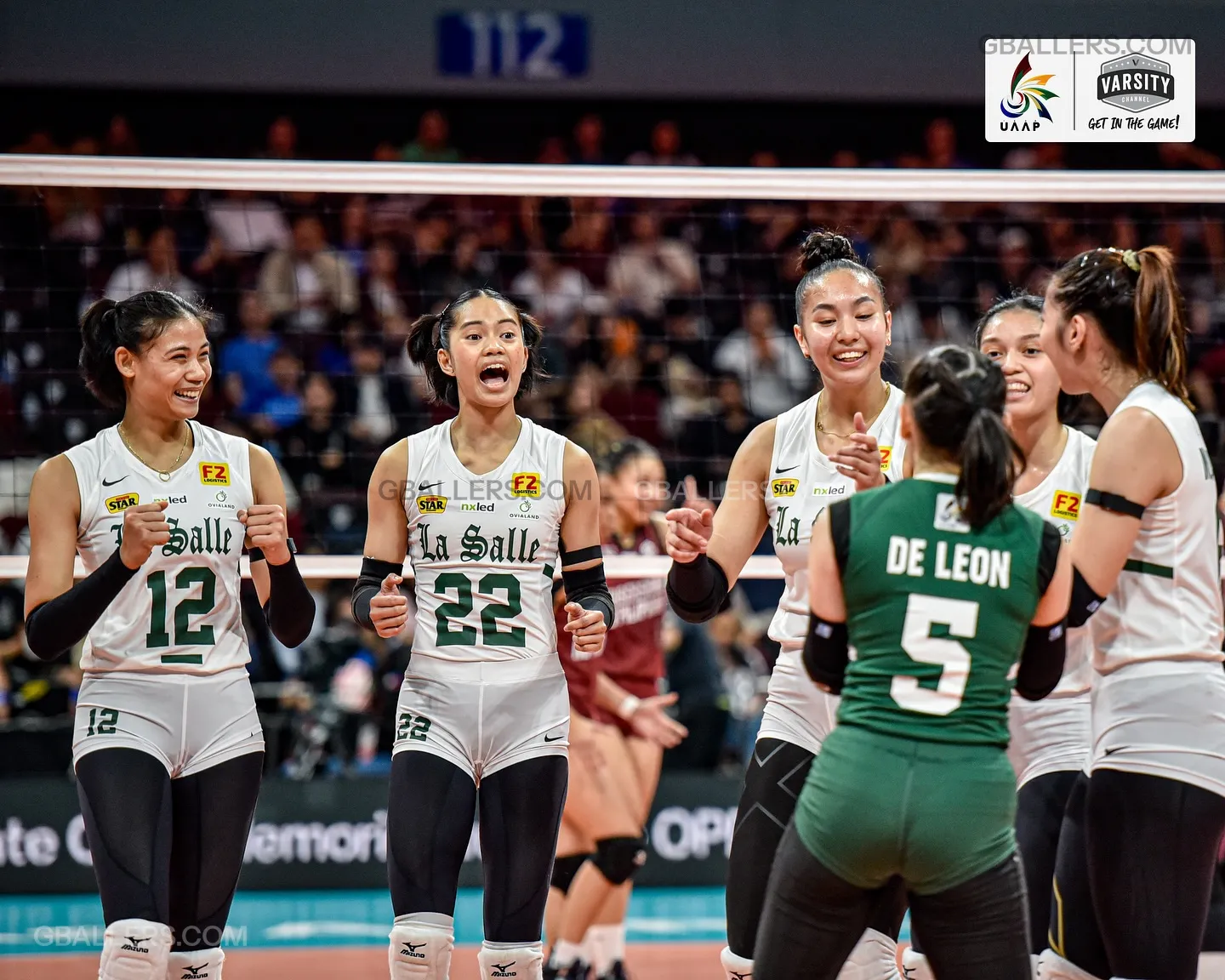 Lilay Del Castillo celebrates with teammates