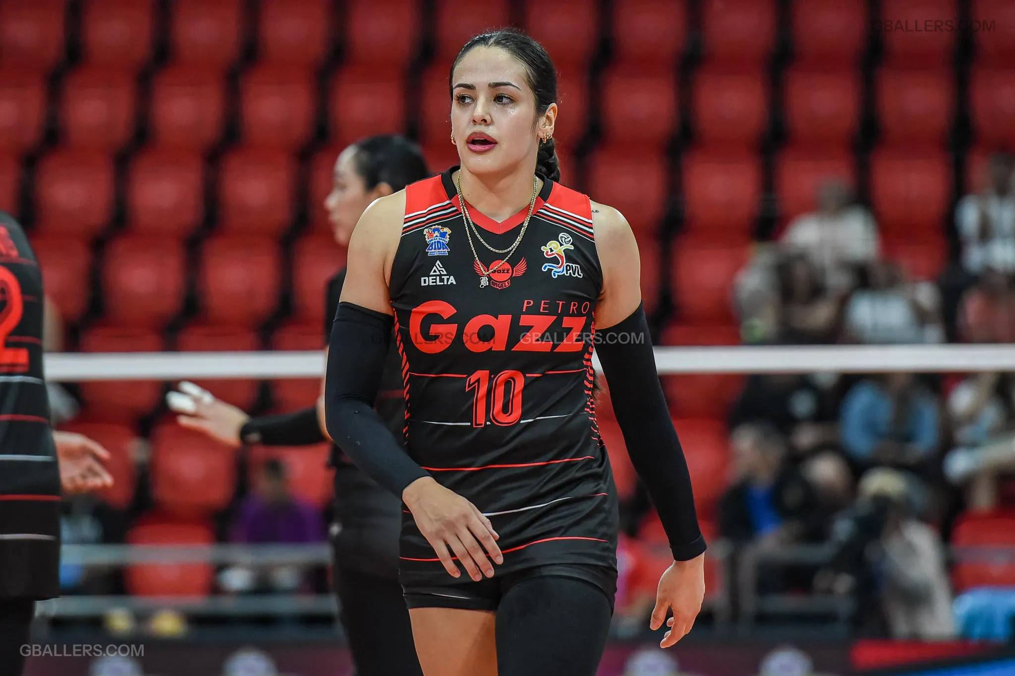 Brooke Van Sickle of Petro Gazz in their match against the ZUS Coffee Thunderbelles on Tuesday, February 4