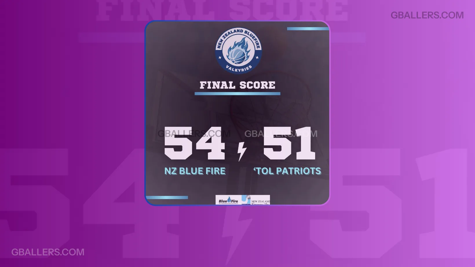 New Zealand Blue Fire Valkyries narrowly defeated the Cavite-Tol Patriots, 54-51.