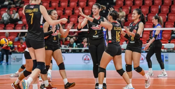 PLDT booked a ticket into the quarterfinals after eliminating ZUS Coffee in the 2024 Premier Volleyball League (PVL) Reinforced Conference at the PhilSports Arena Tuesday night, August 13.