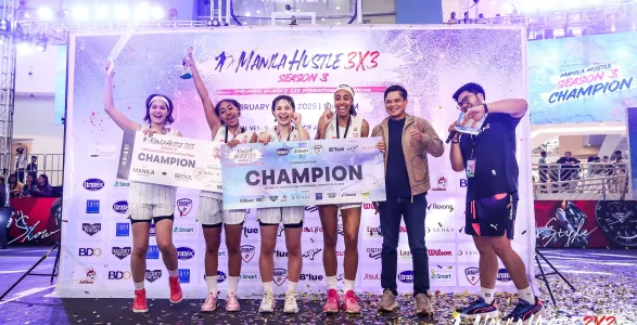 Zoos Tokyo emerged as champions of the Manila Hustle 3x3 Season 3, February 9, 2025 at the SM Mall of Asia Music Hall.