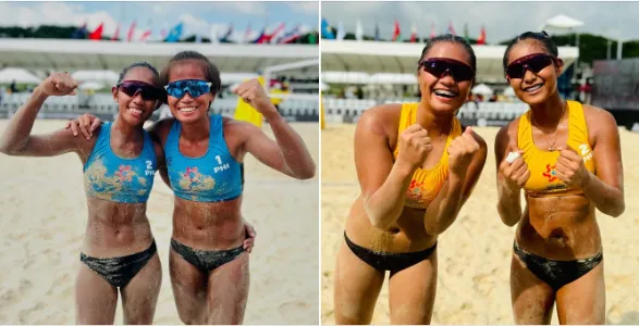 After defeating their respective opponents on Wednesday morning, November 6, at the Nuvali Sand Courts in the City of Santa Rosa, Laguna, the Alas Pilipinas beach volleybelles swept an impressive start at the Asian Senior Beach Volleyball Championships.