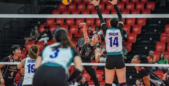 Chery Tiggo overcame a second set stumble and took down Galeries Tower in the Premier Volleyball League (PVL) Reinforced Conference at the PhilSports Arena in Pasig on Thursday night, August 8.