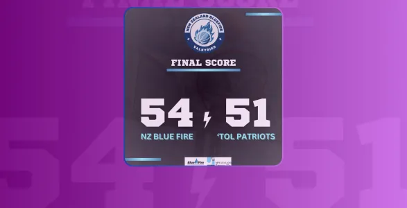 New Zealand Blue Fire Valkyries narrowly defeated the Cavite-Tol Patriots, 54-51.